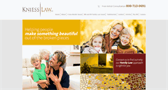 Desktop Screenshot of kniessfamilylaw.com